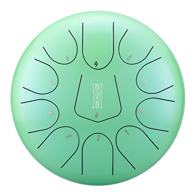HLURU TS11-10 GREEN - 11 Notalı 10" Yeşil Tongue Drum